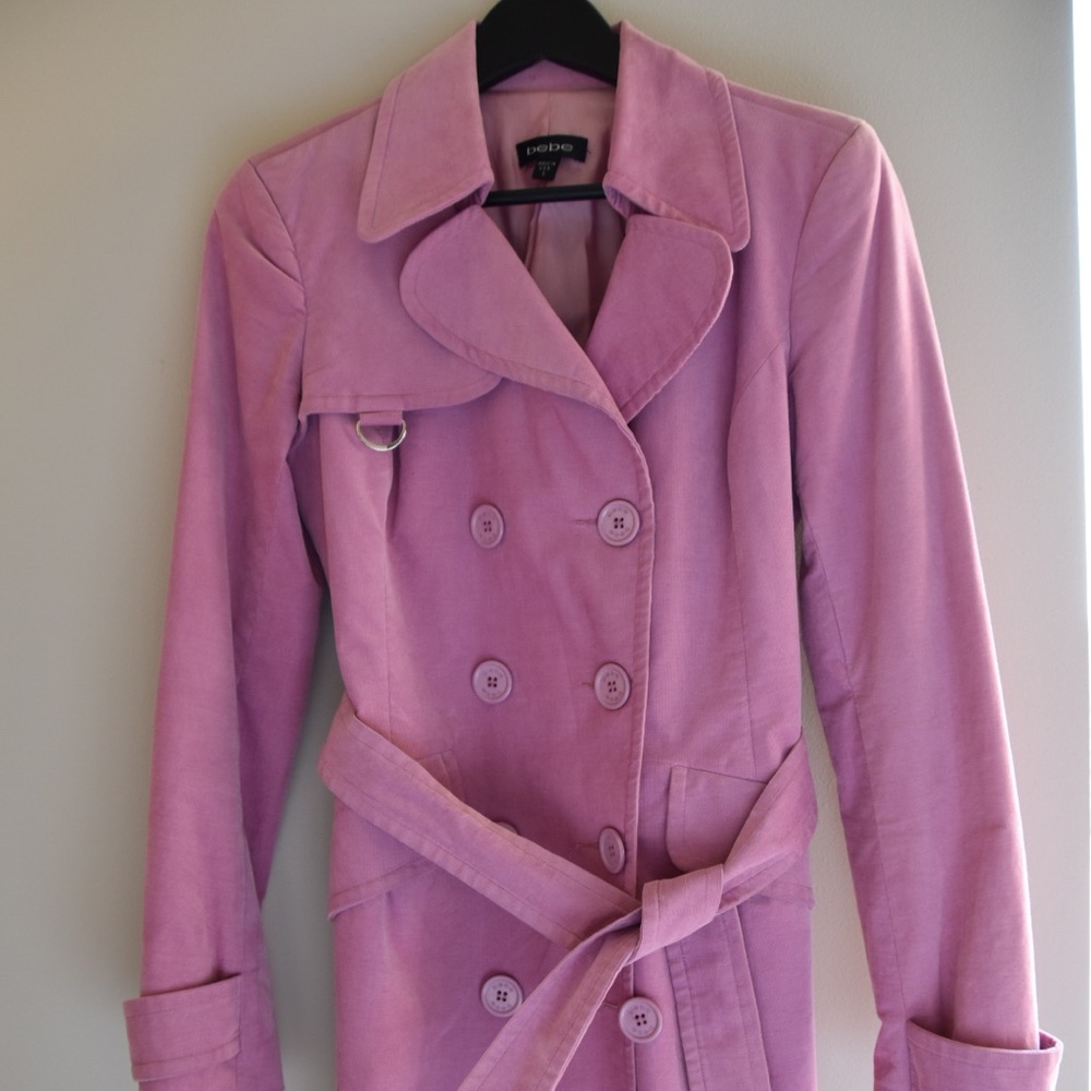 Pink Bebe trench coat